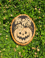 Hand Burned Pumpkin