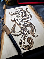 Hand Burned Hearts Octopus