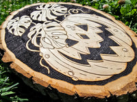 Hand Burned Pumpkin