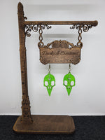 Crow Skull Dangle Earrings
