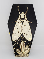 Moth & Crystals Coffin