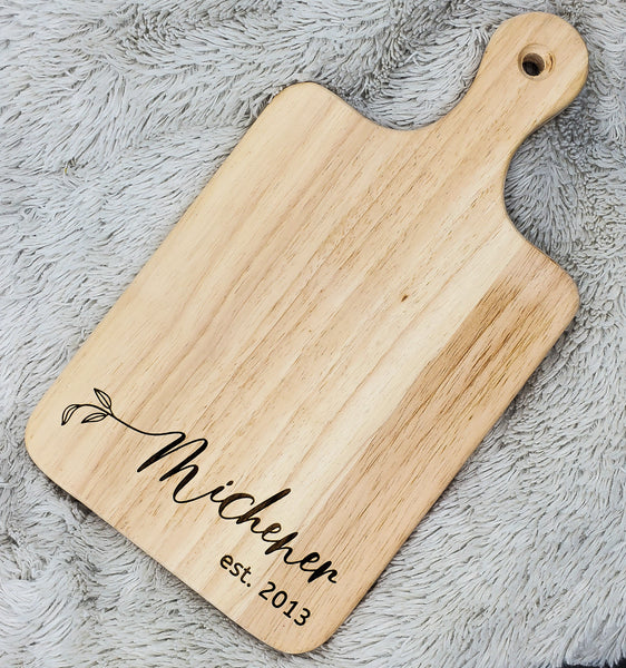 7 1/2 x 13 1/2 Custom Engraved Cutting Board