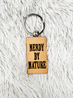 Nerdy by Nature Keychain