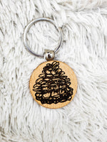 Pinecone Keychain