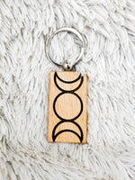 Triple Moon Keychain