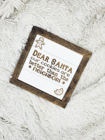 Dear Santa Sign