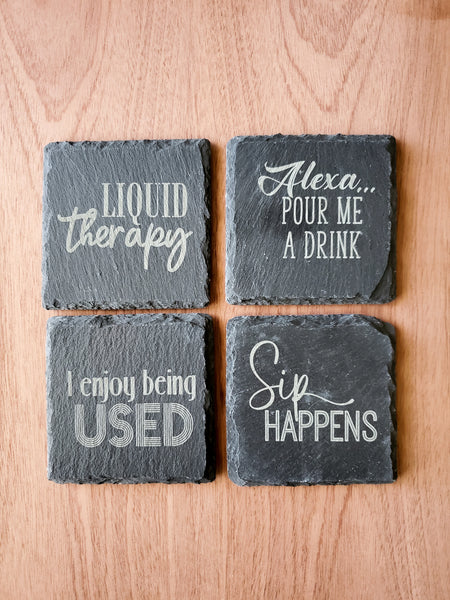 Funny Slate Coasters