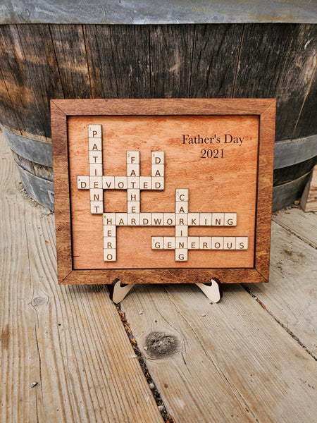 Father's Day Scrabble Sign