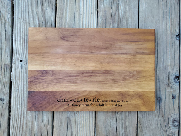 Walnut Charcuterie Board/ adult lunchables