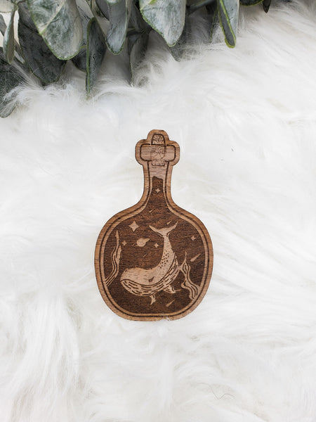 Whale In A Bottle Sticker