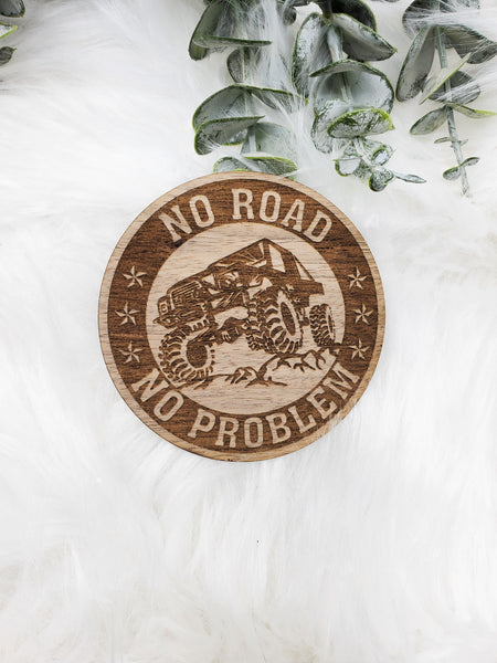 No Road No Problem Sticker