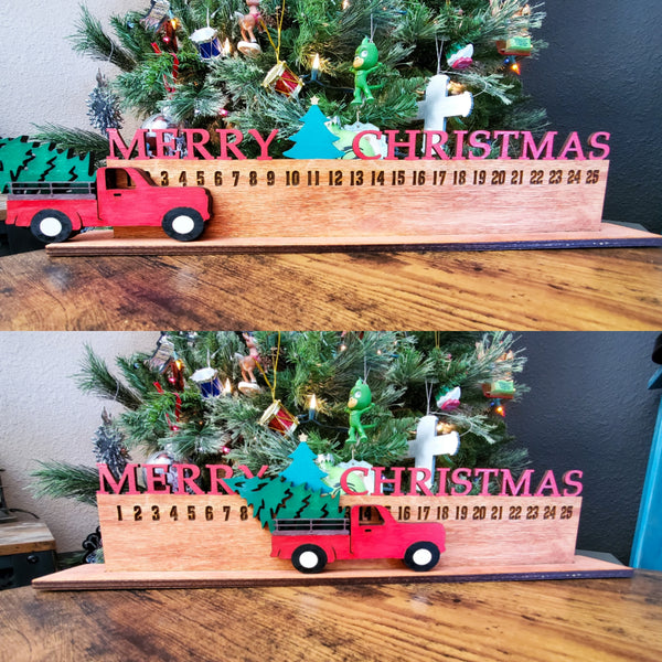 Red Truck Christmas Countdown